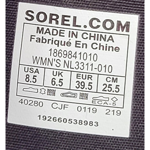 Sorel Women’s Black Leather Emelie 15" Tall Riding Boots NL3311-010 Size 8.5 - Picture 14 of 16